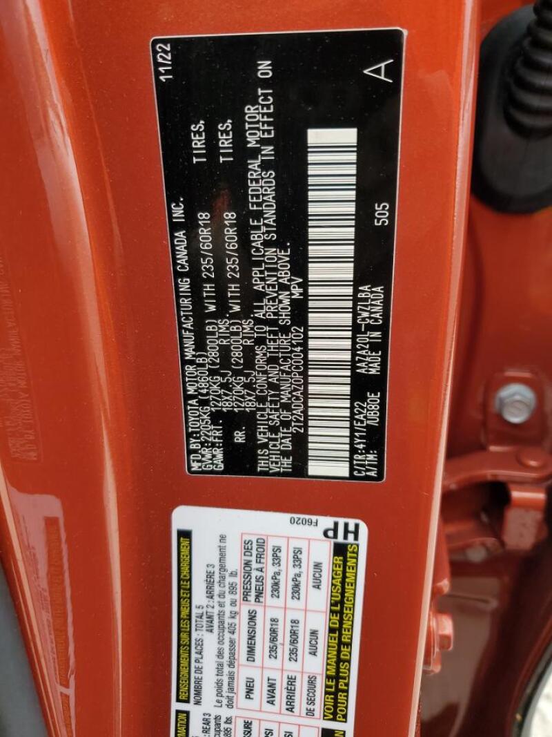2023 LEXUS NX 250 - 2T2ADCAZ0PC004102 | SeoVin.biz
