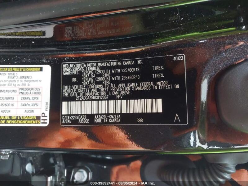 2024 LEXUS NX 250 - 2T2ADCAZ5RC012067 | SeoVin.biz
