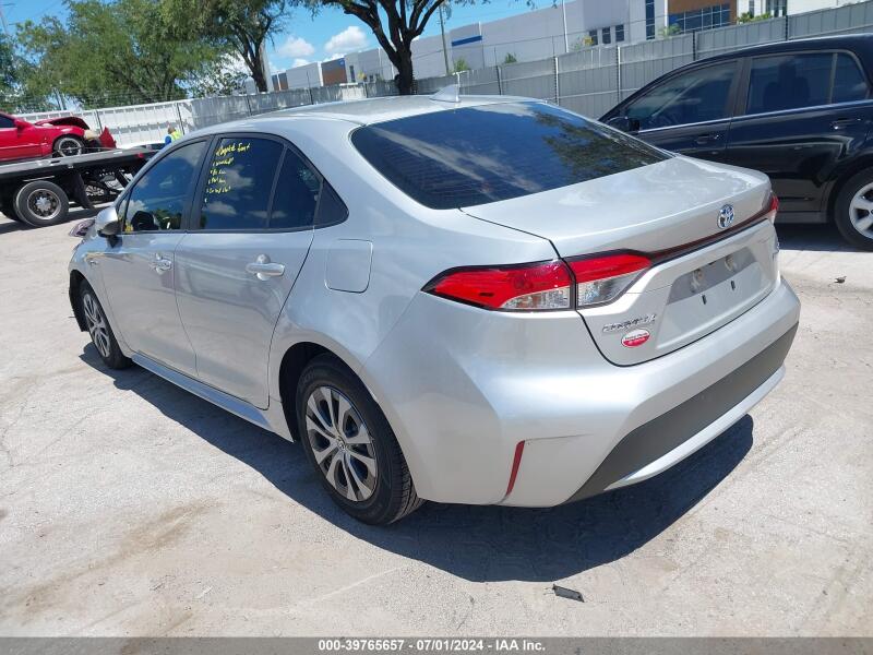 2021 TOYOTA COROLLA HYBRID LE - JTDEAMDE9MJ004385 | SeoVin.biz