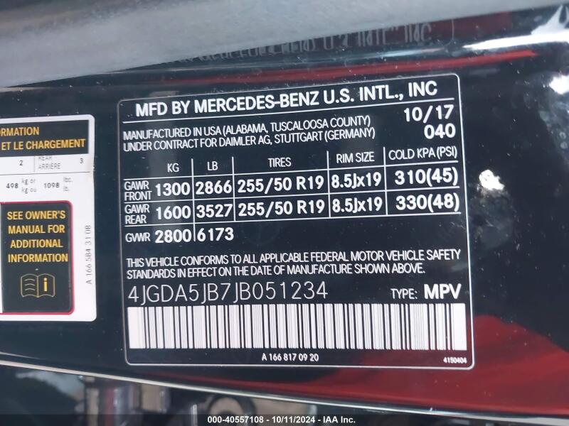 2018 MERCEDES-BENZ GLE 350 - 4JGDA5JB7JB051234 | SeoVin.biz