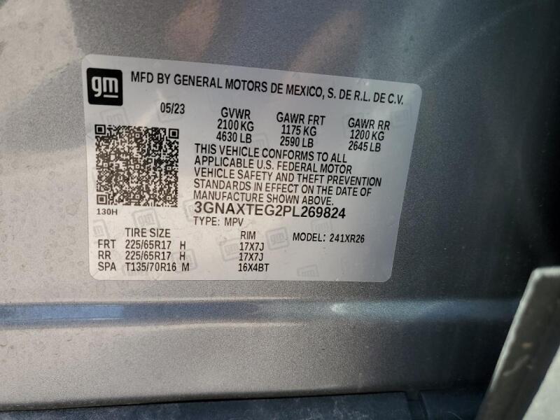 2023 CHEVROLET EQUINOX LT - 3GNAXTEG2PL269824 | SeoVin.biz