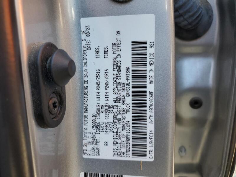 2023 TOYOTA TACOMA DOUBLE CAB - 3TMDZ5BN0PM161694 | SeoVin.biz