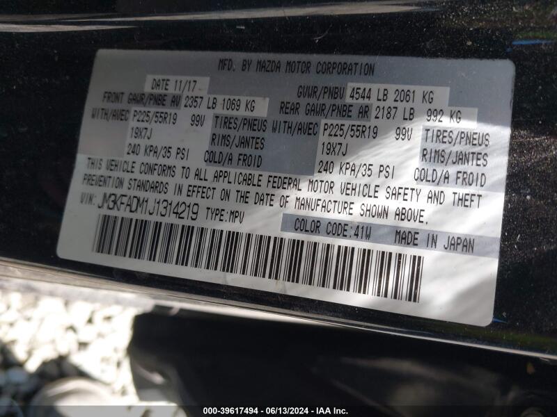 2018 MAZDA CX-5 GRAND TOURING - JM3KFADM1J1314219 | SeoVin.biz