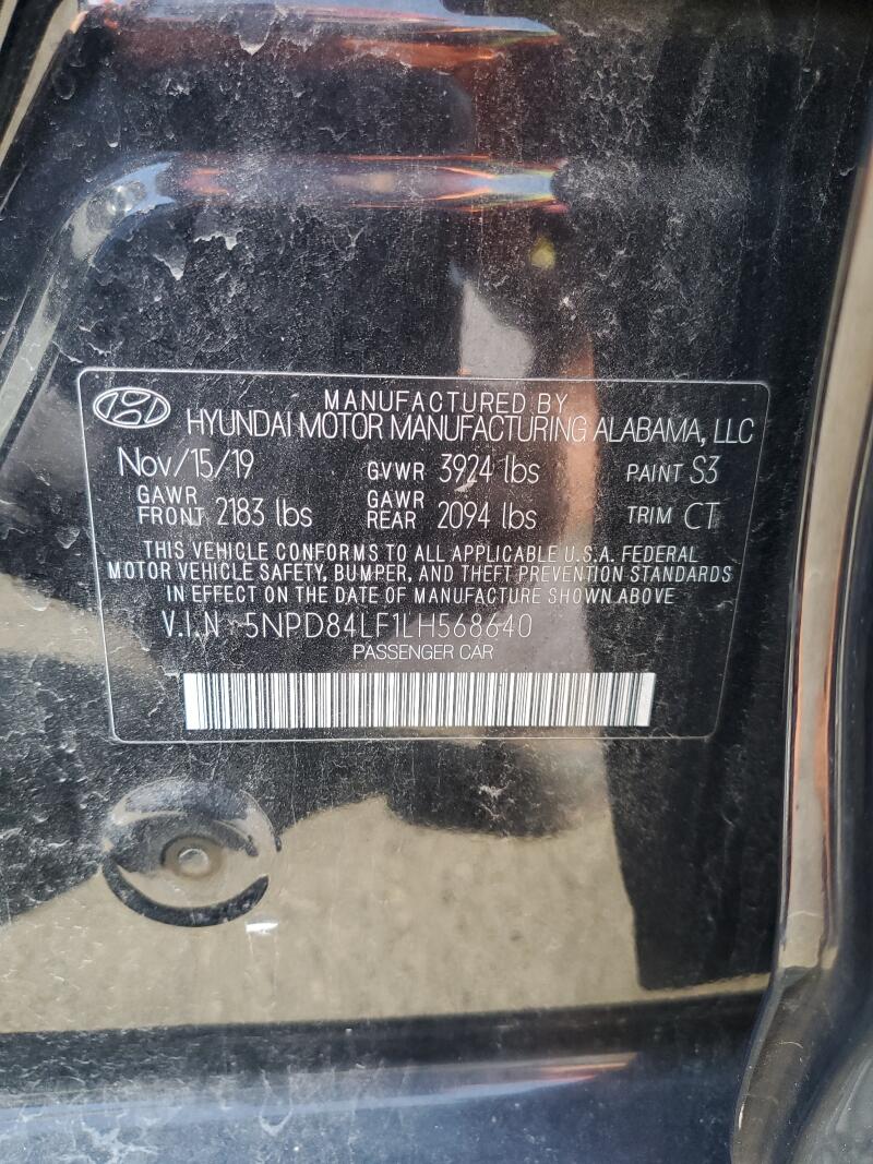 2020 HYUNDAI ELANTRA SEL - 5NPD84LF1LH568640 | SeoVin.biz