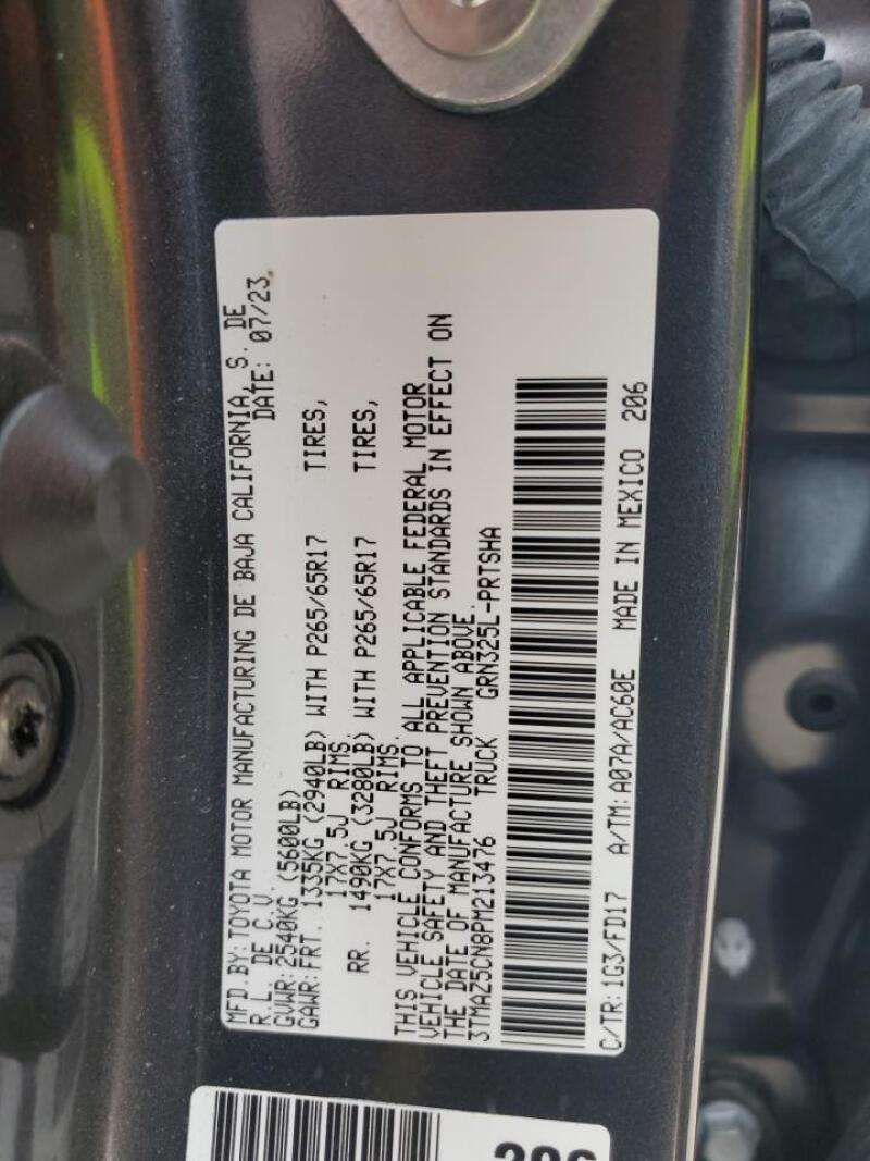 2023 TOYOTA TACOMA DOUBLE CAB - 3TMAZ5CN8PM213476 | SeoVin.biz