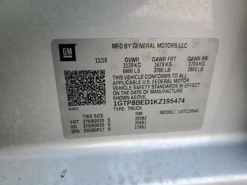 2019 GMC SIERRA C1500 SLE - 1GTP8BED1KZ195474 | SeoVin.biz