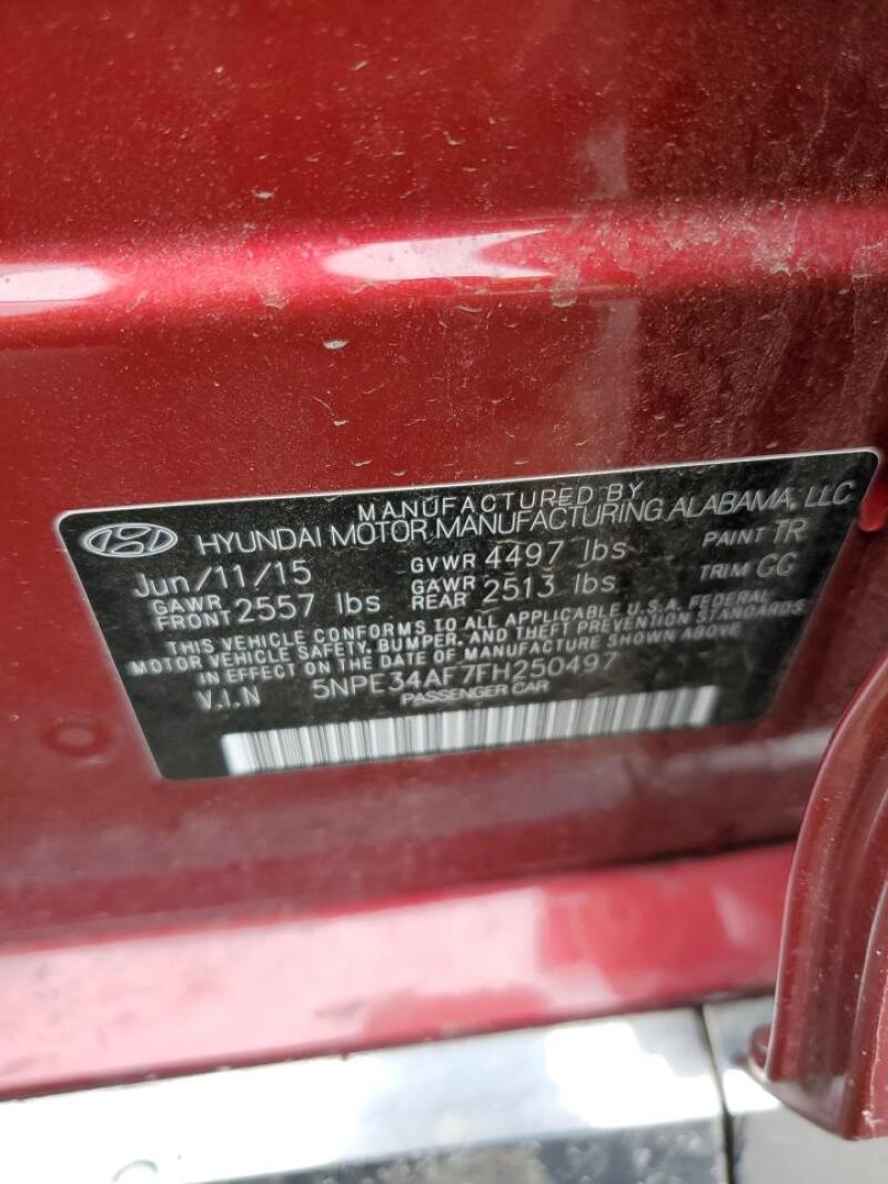 2015 HYUNDAI SONATA SPORT - 5NPE34AF7FH250497 | SeoVin.biz