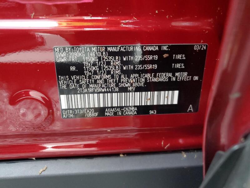 2024 TOYOTA RAV4 XLE PREMIUM - 2T3A1RFV9RW444138 | SeoVin.biz