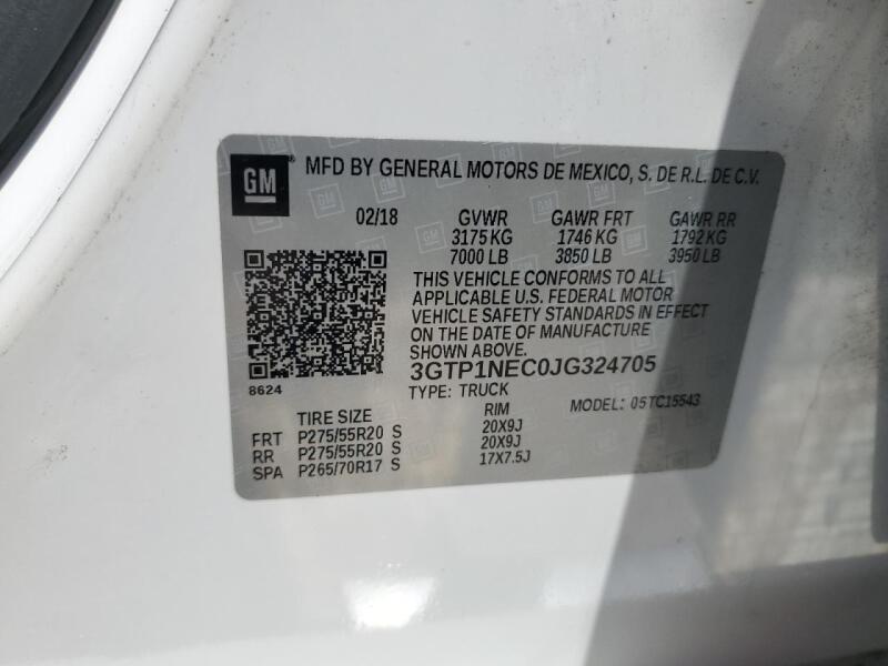 2018 GMC SIERRA C1500 SLT - 3GTP1NEC0JG324705 | SeoVin.biz