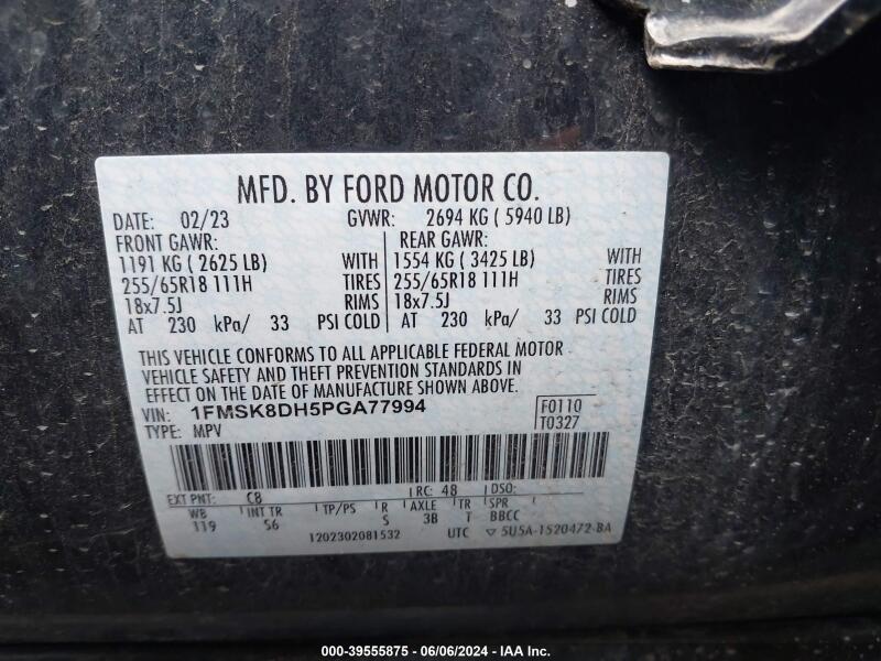 2023 FORD EXPLORER XLT - 1FMSK8DH5PGA77994 | SeoVin.biz