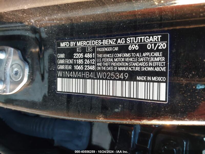 2020 MERCEDES-BENZ GLB 250 4MATIC - W1N4M4HB4LW025349 | SeoVin.biz