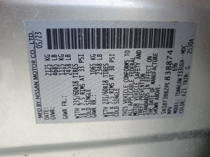 2023 NISSAN ROGUE SV - 5N1BT3BB2PC838874 | SeoVin.biz