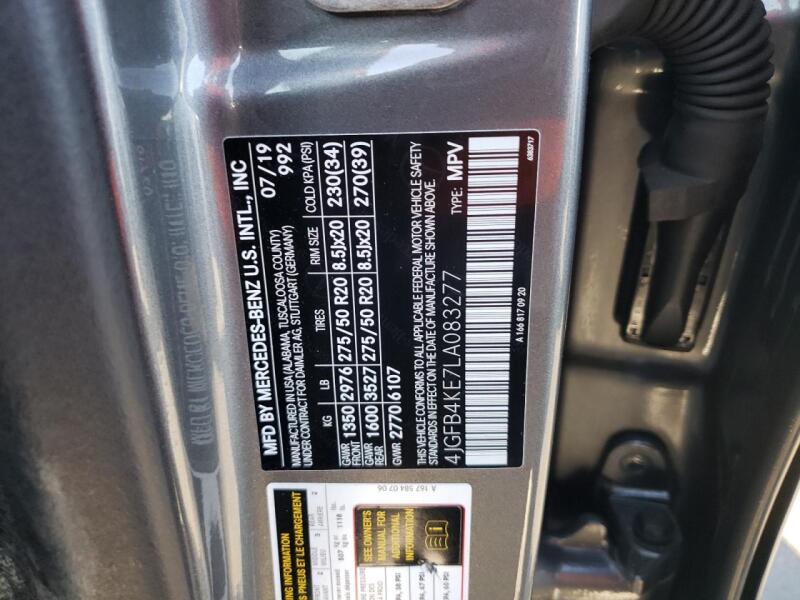 2020 MERCEDES-BENZ GLE 350 4MATIC - 4JGFB4KE7LA083277 | SeoVin.biz