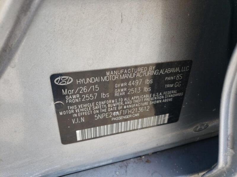 2015 HYUNDAI SONATA SE - 5NPE24AF1FH213612 | SeoVin.biz