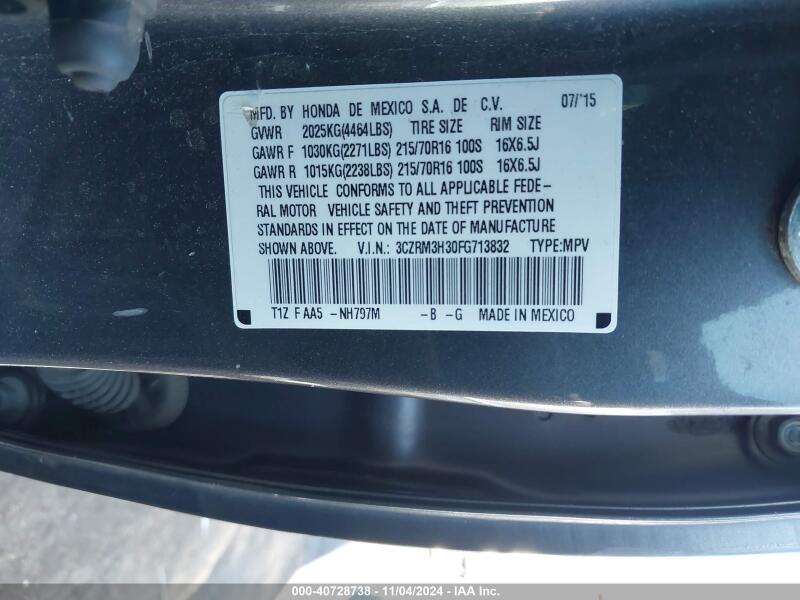 2015 HONDA CR-V LX - 3CZRM3H30FG713832 | SeoVin.biz