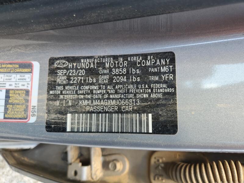 2021 HYUNDAI ELANTRA SEL - KMHLM4AGXMU066313 | SeoVin.biz
