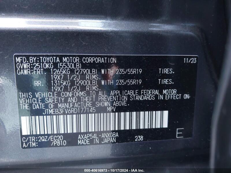 2024 TOYOTA RAV4 PRIME XSE - JTMEB3FV6RD177145 | SeoVin.biz
