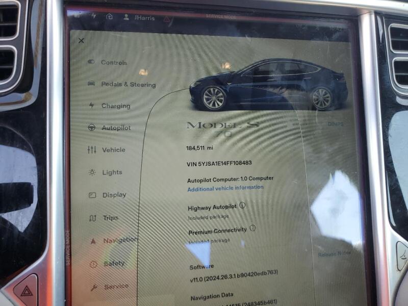 2015 TESLA MODEL S - 5YJSA1E14FF108483 | SeoVin.biz