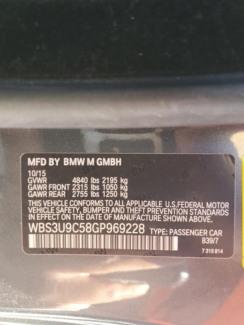 2016 BMW M4 - WBS3U9C58GP969228 | SeoVin.biz