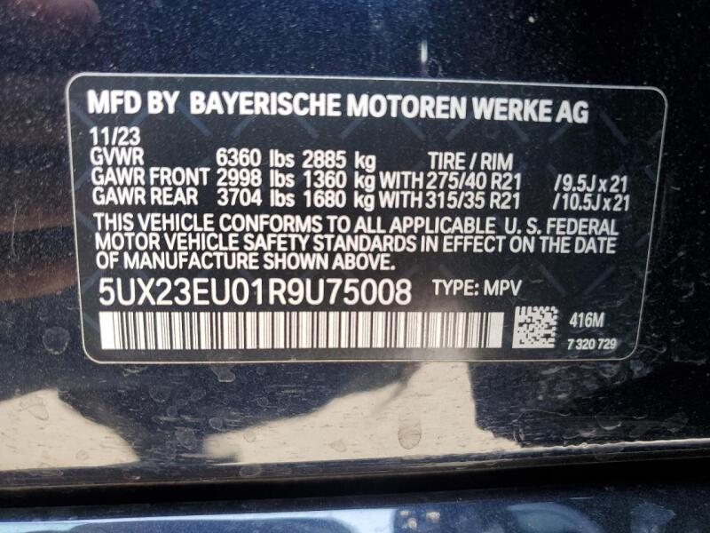 2024 BMW X5 XDRIVE40I - 5UX23EU01R9U75008 | SeoVin.biz
