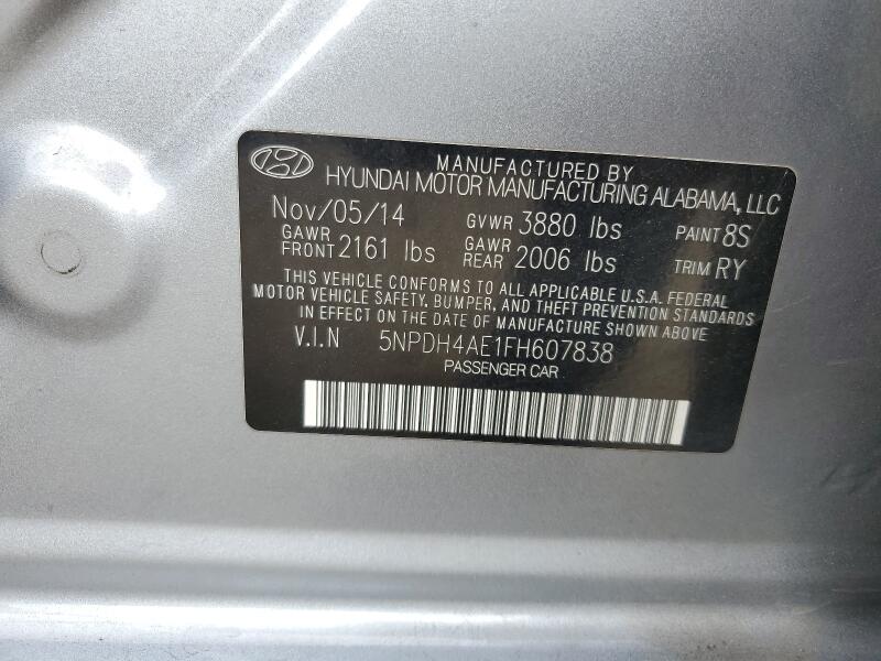 2015 HYUNDAI ELANTRA SE - 5NPDH4AE1FH607838 | SeoVin.biz
