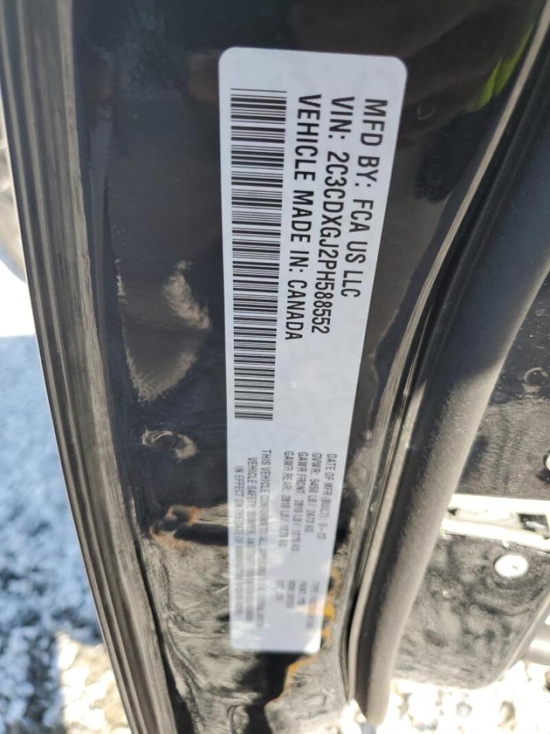 2023 DODGE CHARGER SCAT PACK - 2C3CDXGJ2PH588552 | SeoVin.biz