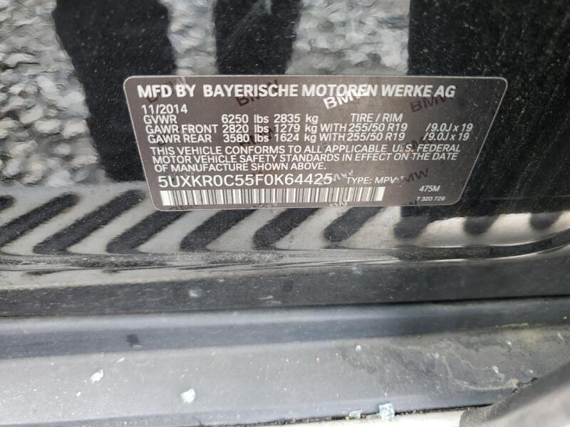 2015 BMW X5 XDRIVE35I - 5UXKR0C55F0K64425 | SeoVin.biz