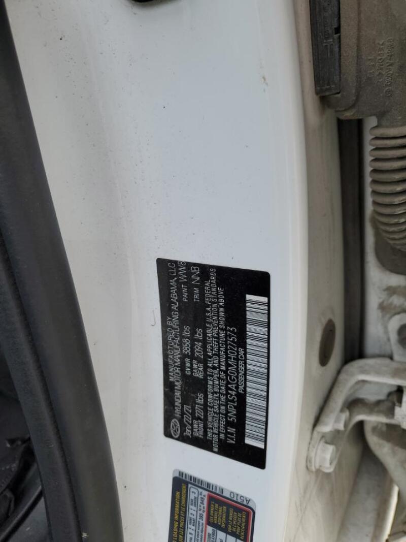 2021 HYUNDAI ELANTRA SEL - 5NPLS4AG0MH027573 | SeoVin.biz