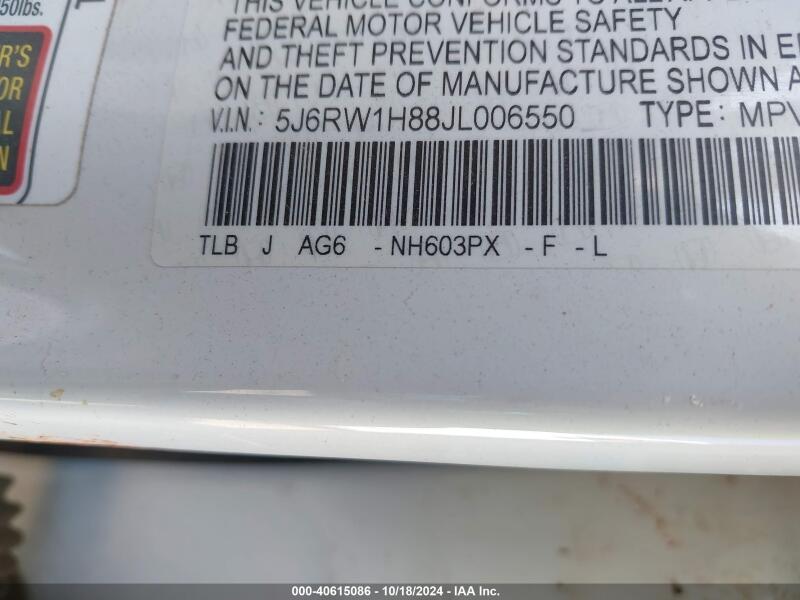 2018 HONDA CR-V EX-L/EX-L NAVI - 5J6RW1H88JL006550 | SeoVin.biz