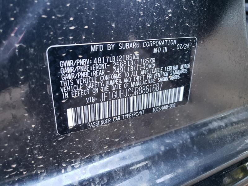 2024 SUBARU IMPREZA RS - JF1GUHJC5R8861687 | SeoVin.biz