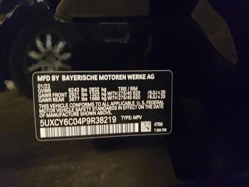 2023 BMW X6 XDRIVE40I - 5UXCY6C04P9R38219 | SeoVin.biz
