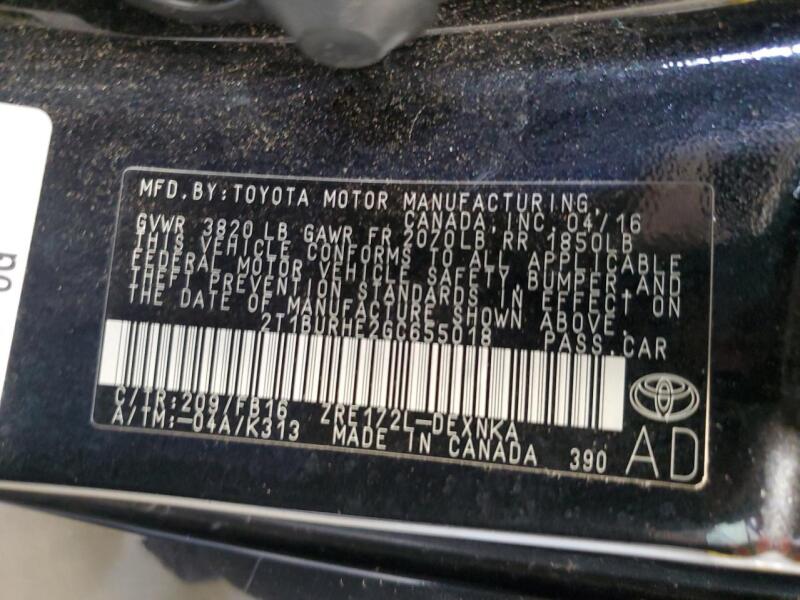 2016 TOYOTA COROLLA L - 2T1BURHE2GC655018 | SeoVin.biz