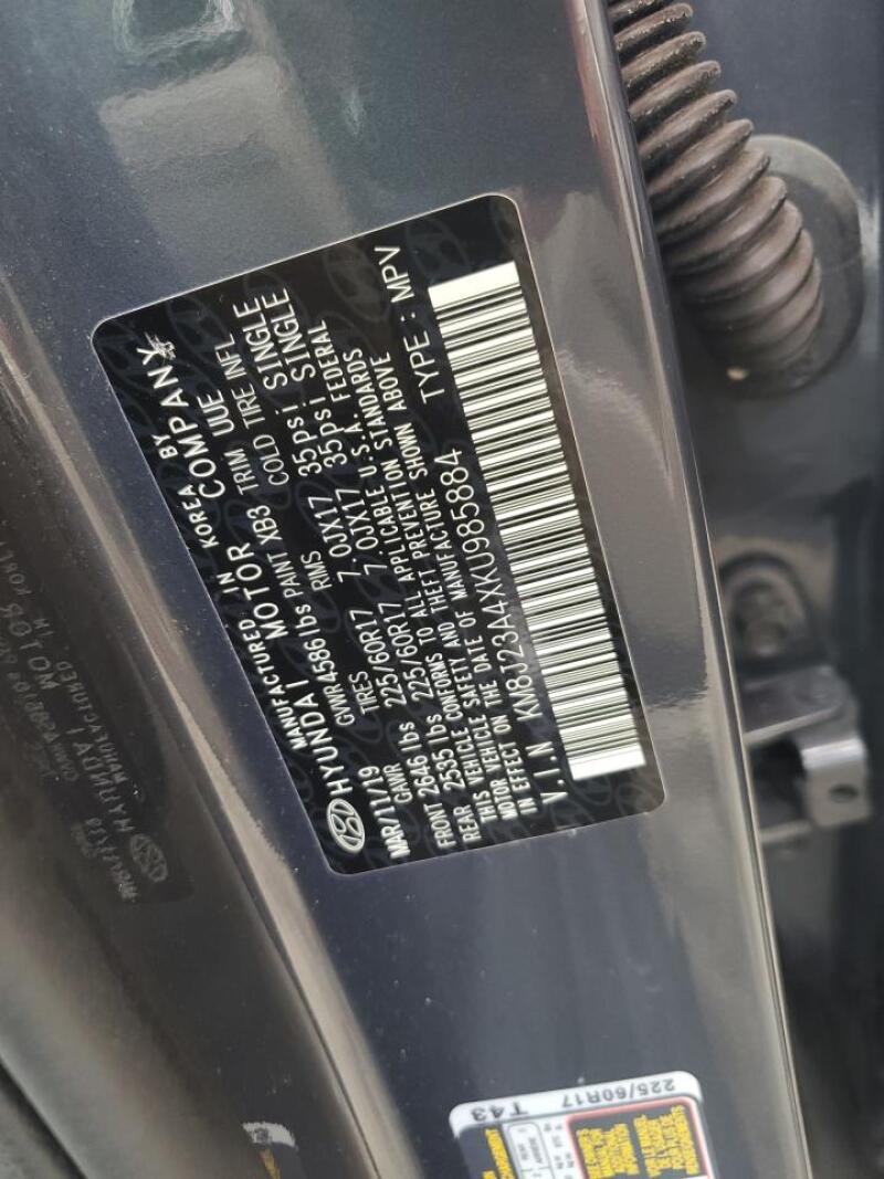 2019 HYUNDAI TUCSON SE - KM8J23A4XKU985884 | SeoVin.biz