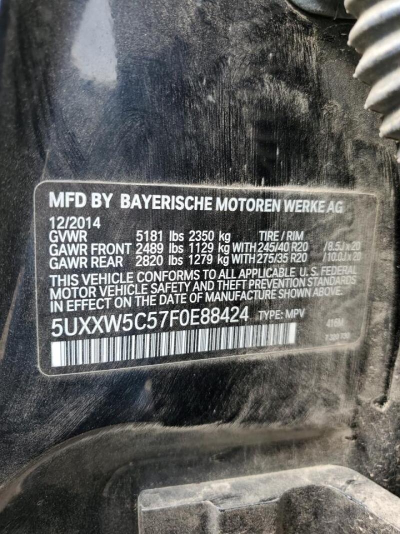 2015 BMW X4 XDRIVE35I - 5UXXW5C57F0E88424 | SeoVin.biz