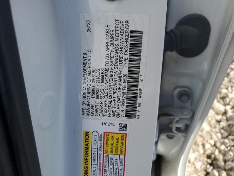 2023 HONDA CIVIC SPORT - 19XFL2H81PE016930 | SeoVin.biz