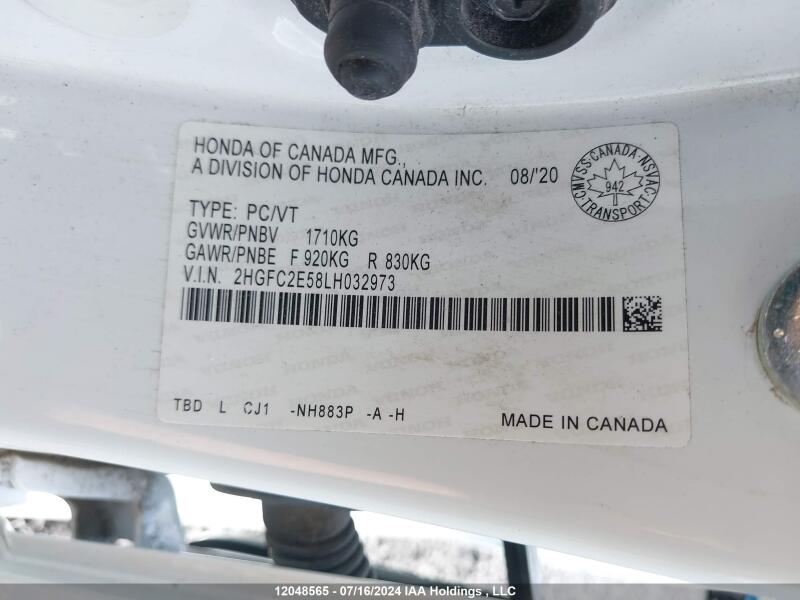 2020 HONDA CIVIC SEDAN - 2HGFC2E58LH032973 | SeoVin.biz