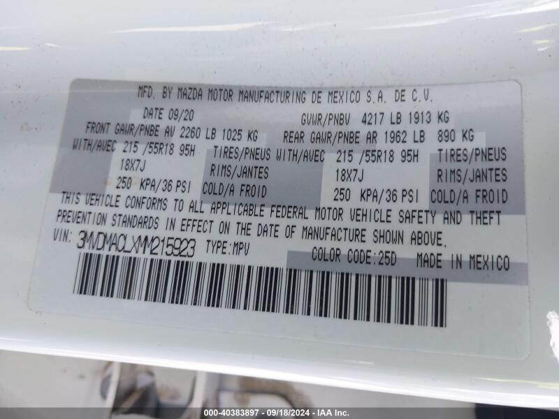 2021 MAZDA CX-30 PREFERRED - 3MVDMACLXMM215923 | SeoVin.biz