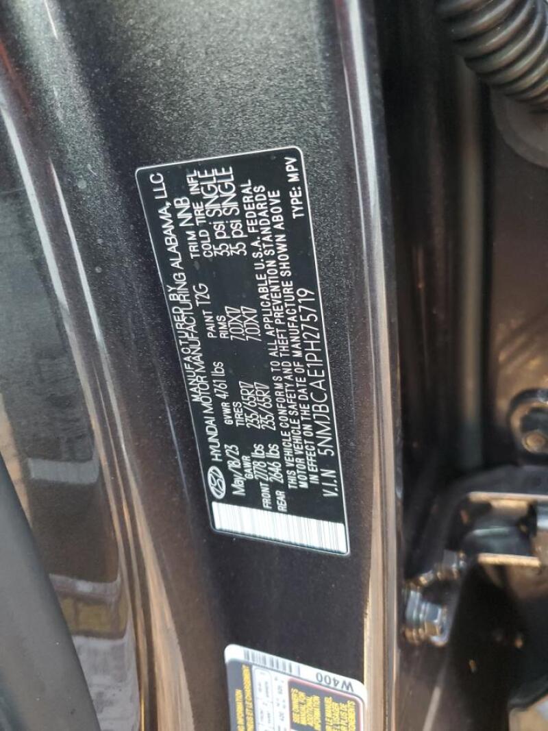 2023 HYUNDAI TUCSON SEL - 5NMJBCAE1PH275719 | SeoVin.biz