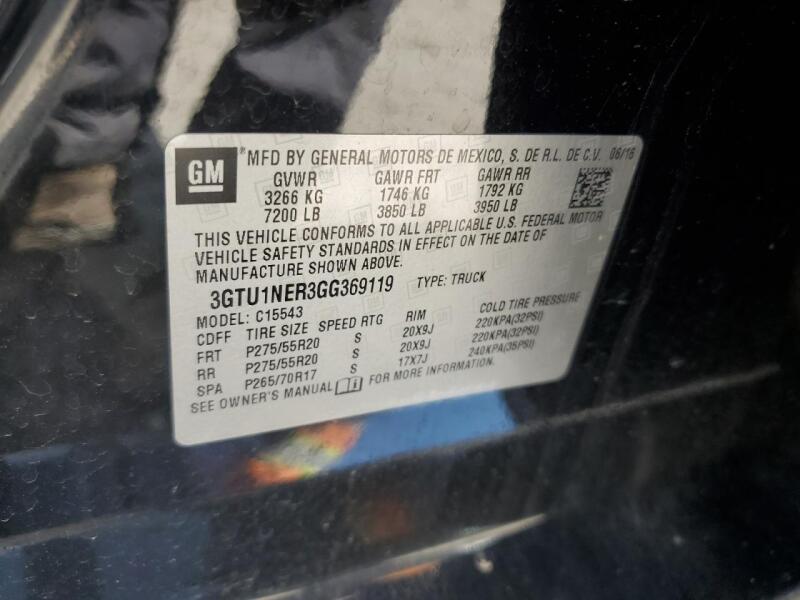 2016 GMC SIERRA C1500 SLT - 3GTU1NER3GG369119 | SeoVin.biz