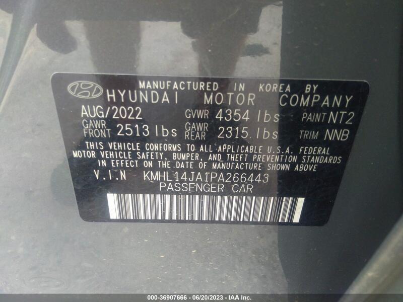 2023 HYUNDAI SONATA SEL - KMHL14JA1PA266443 | SeoVin.biz