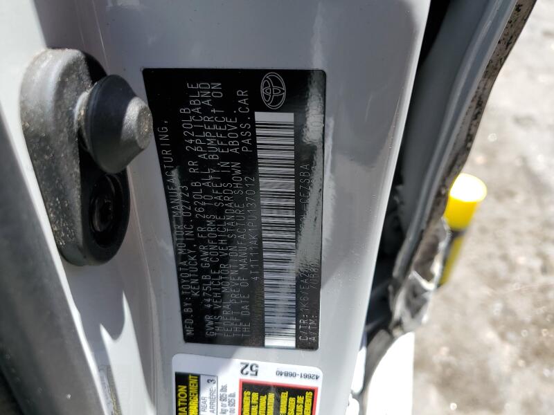 2023 TOYOTA CAMRY SE NIGHT SHADE - 4T1T11AK1PU137012 | SeoVin.biz