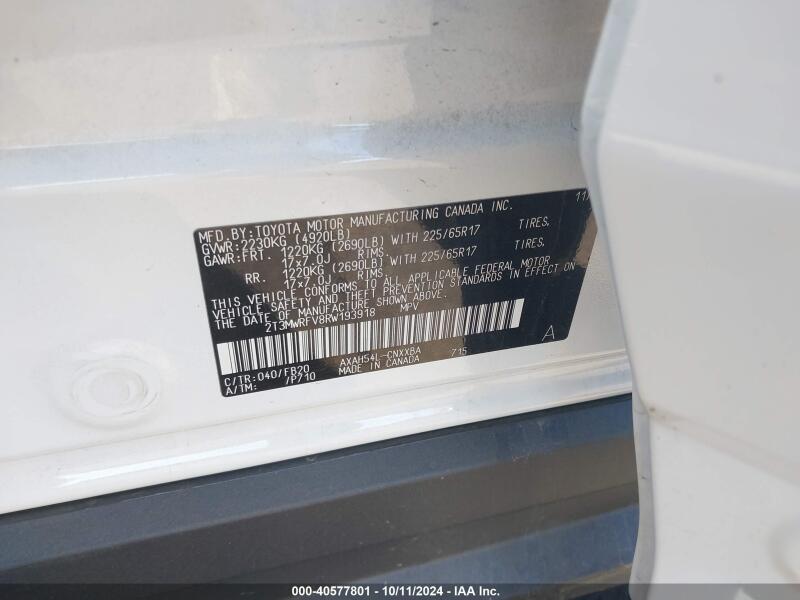 2024 TOYOTA RAV4 HYBRID LE - 2T3MWRFV8RW193918 | SeoVin.biz