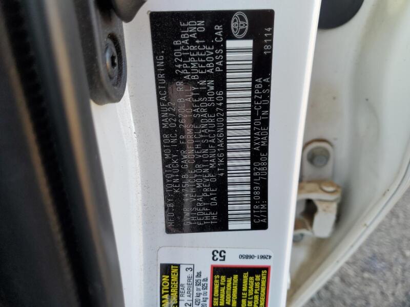 2022 TOYOTA CAMRY XSE - 4T1K61AK6NU027406 | SeoVin.biz