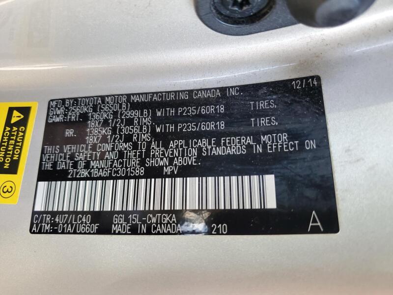 2015 LEXUS RX 350 BASE - 2T2BK1BA6FC301588 | SeoVin.biz