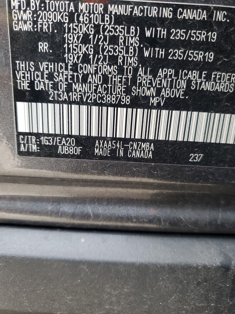 2023 TOYOTA RAV4 XLE PREMIUM - 2T3A1RFV2PC388798 | SeoVin.biz