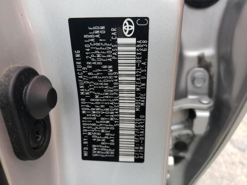 2020 TOYOTA COROLLA SE - 5YFS4RCE9LP018449 | SeoVin.biz