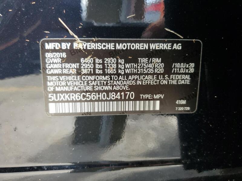 2017 BMW X5 XDRIVE50I - 5UXKR6C56H0J84170 | SeoVin.biz