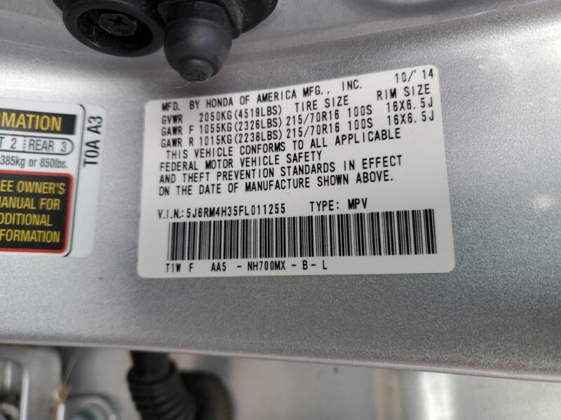 2015 HONDA CR-V LX - 5J6RM4H35FL011255 | SeoVin.biz