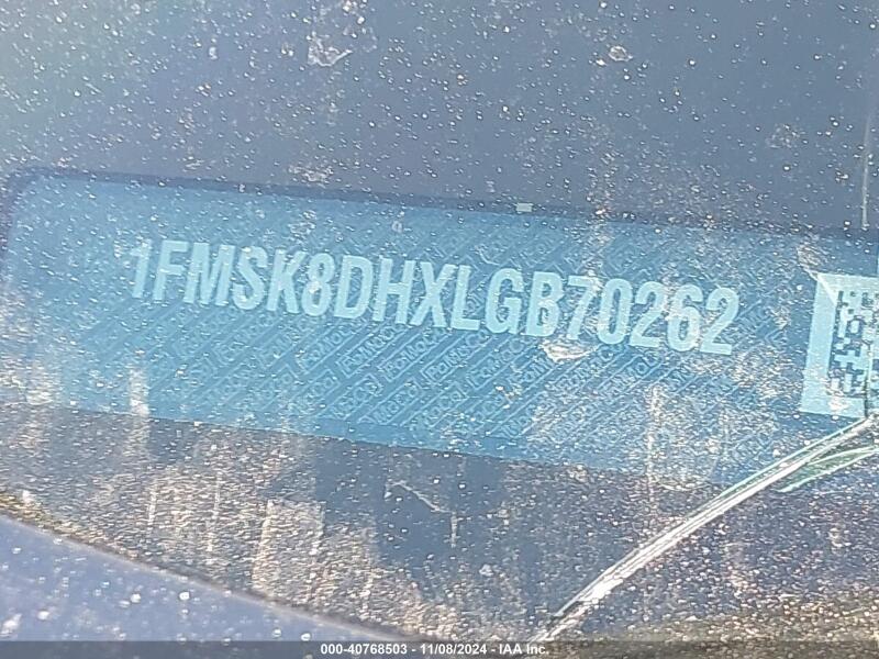 2020 FORD EXPLORER XLT - 1FMSK8DHXLGB70262 | SeoVin.biz