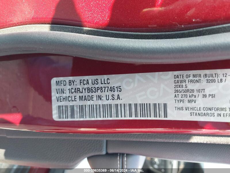 2023 JEEP GRAND CHEROKEE 4XE - 1C4RJYB63P8774615 | SeoVin.biz